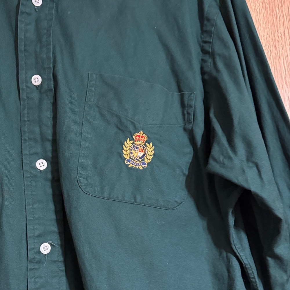 Ralph Lauren Dark Green Men's Button Down Shirt - Picture 3 of 7